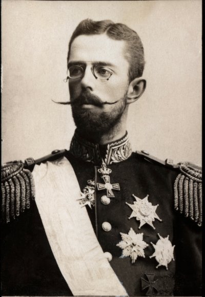 Retrato do príncipe Gustaf da Suécia (1858-1950). de French Photographer